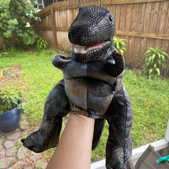 Dinosaur T-Rex plush hand puppet - Picture 8 of 9